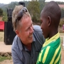 Jan-Tore meeting his sponsor child Promise