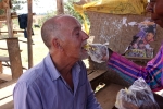 Andrew eating jackfruit