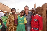 Jan-Tore Ovrevik with his sponsor child Promise Jan-Tore Ovrevik with his sponsor child Promise